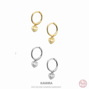 925 Silver Love Pendant Earrings Women Gift Charm Jewelry