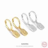 925 Silver Vintage Sun Stud Earrings for Women Stainless Steel Party Jewelry