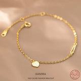 Heart Shaped Bracelet for Women 925 Silver Gentle Jewelry Girls Gift