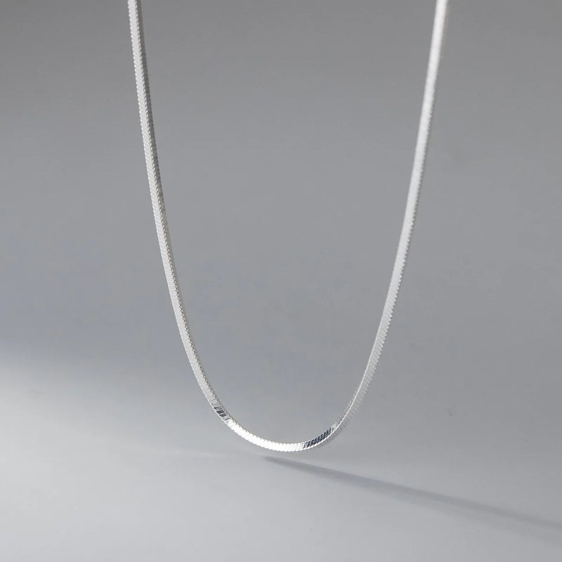 925 Sterling Silver Necklace for Women Collarbone Chain Wedding Charms Jewelry