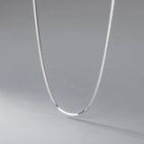 925 Sterling Silver Necklace for Women Collarbone Chain Wedding Charms Jewelry