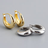 925 Sterling Silver Drop Shape Women's Earrings