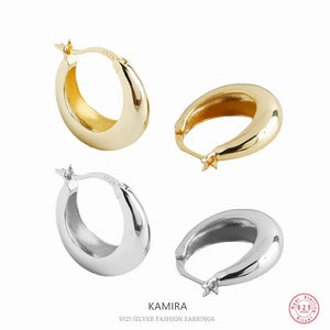 925 Sterling Silver Drop Shape Women's Earrings