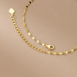 925 Silver Double Bell Anklet for Women Wedding Classic Couples Jewelry