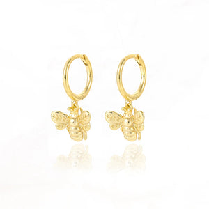 925 Sterling Silver Bee Stud Earrings for Women Teen Party Goth