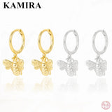 925 Sterling Silver Bee Stud Earrings for Women Teen Party Goth