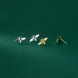 925 Silver Bee Piercing Stud Earrings