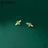 925 Silver Bee Piercing Stud Earrings