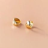 925 Silver Vintage Huggie Hoop Earrings for Women Men Party Goth 18K