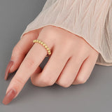 925 Silver Fidget Beads Ring Anti Stress Spiral Anxiety Jewelry