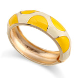 Colorful Enamel Bangle Cuff Bracelet for Party Wedding