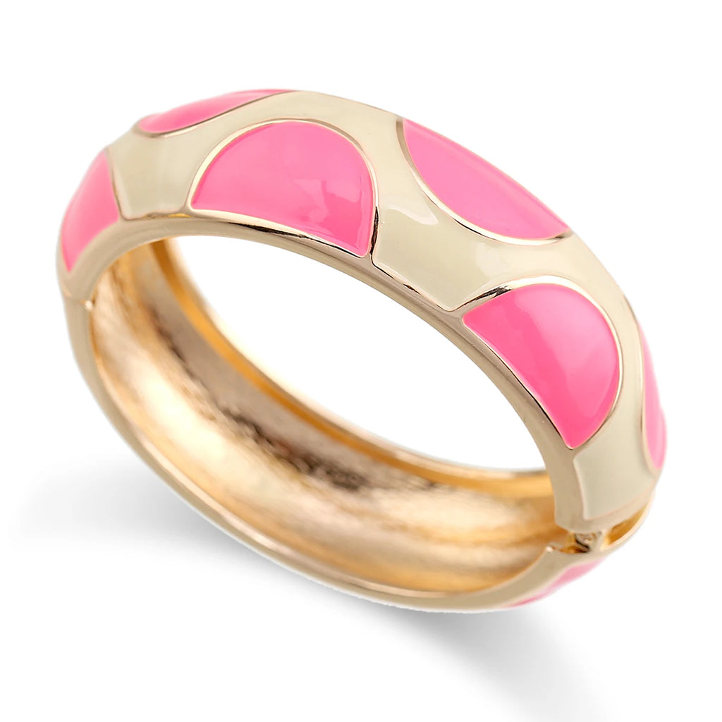 Colorful Enamel Bangle Cuff Bracelet for Party Wedding