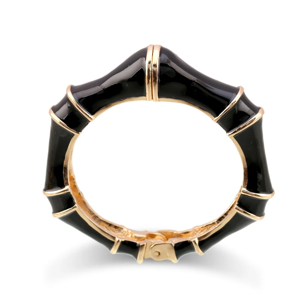 KAYMEN Colorful Bamboo Cuff Bangle Bracelet for Women Plated Statement Bangle