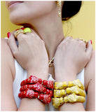 KAYMEN Enamel Colorful Tiger Bangle Cuff Bracelet for Women Girls