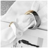 KAYMEN Statement Bangle Cuff Bracelets for Women Plating Double Colors