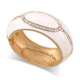 KAYMEN Women's Rhinestones Colorful Bracelet Cuff Chunky Crystal Bangle