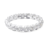 Vintage Stainless Steel Men's Bangle Bracelet 8.26''