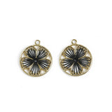 KC Alloy Flower Charm for DIY Jewelry Making