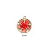 KC Alloy Flower Charm for DIY Jewelry Making