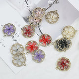 KC Alloy Flower Charm for DIY Jewelry Making