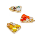 KC Acrylic Round Trapezoid Eardrop Pendant Charms Necklace Earring Accessories
