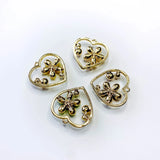 KC Acrylic Heart Flower Eardrop Pendant Charms Necklace Earring Accessories