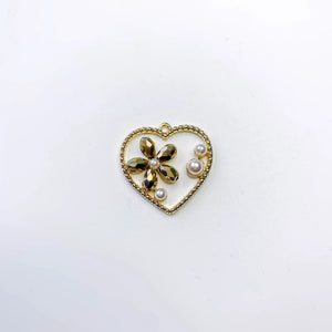 KC Acrylic Heart Flower Eardrop Pendant Charms Necklace Earring Accessories