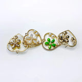 KC Acrylic Heart Flower Eardrop Pendant Charms Necklace Earring Accessories