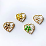 KC Acrylic Heart Flower Eardrop Pendant Charms Necklace Earring Accessories