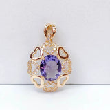 KC Rhinestone Eardrop Pendant Charms Necklace Earring Accessories