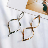 KC Plated Eardrop Earrings Jewelry Component