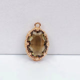 Crystal Pendant Charms Earring Necklace DIY 4pcs
