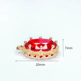 Crystal Pendant Charms Earring Necklace DIY 4pcs