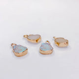 KC Plated Resin Metal Eardrop Pendant Charms Jewelry Accessories