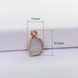 KC Plated Resin Metal Eardrop Pendant Charms Jewelry Accessories