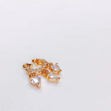 KC Rhinestone Eardrop Pendant Charms Necklace DIY Material 4pcs