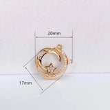KC Rhinestone Eardrop Pendant Charms Necklace DIY Material 4pcs