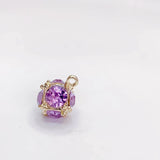 KC Plated Rhinestone Pearl Eardrop Pendant Charms Necklace Accessories