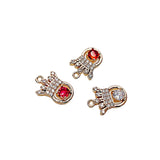 KC Rhinestone Eardrop Crystal Crown Charms Necklace Earring Accessories