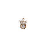 KC Rhinestone Eardrop Crystal Crown Charms Necklace Earring Accessories