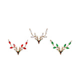 Crystal Deer Pendant Charms Necklace Earring DIY Kit