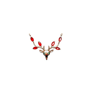 Crystal Deer Pendant Charms Necklace Earring DIY Kit