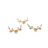 Crystal Deer Pendant Charms Necklace Earring DIY Kit