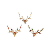 Crystal Deer Pendant Charms Necklace Earring DIY Kit