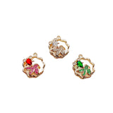 6pcs Crystal Goldfish Pendant Charms Necklace Earring DIY Material