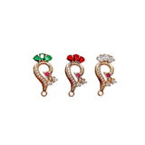 Crystal Peacock Pendant Charms Necklace Earring Accessories Diy