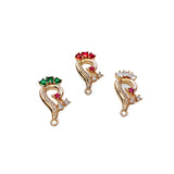 Crystal Peacock Pendant Charms Necklace Earring Accessories Diy
