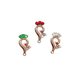 Crystal Peacock Pendant Charms Necklace Earring Accessories Diy
