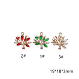 Crystal Tree Pendant Charms Necklace Earring DIY Material