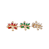Crystal Tree Pendant Charms Necklace Earring DIY Material